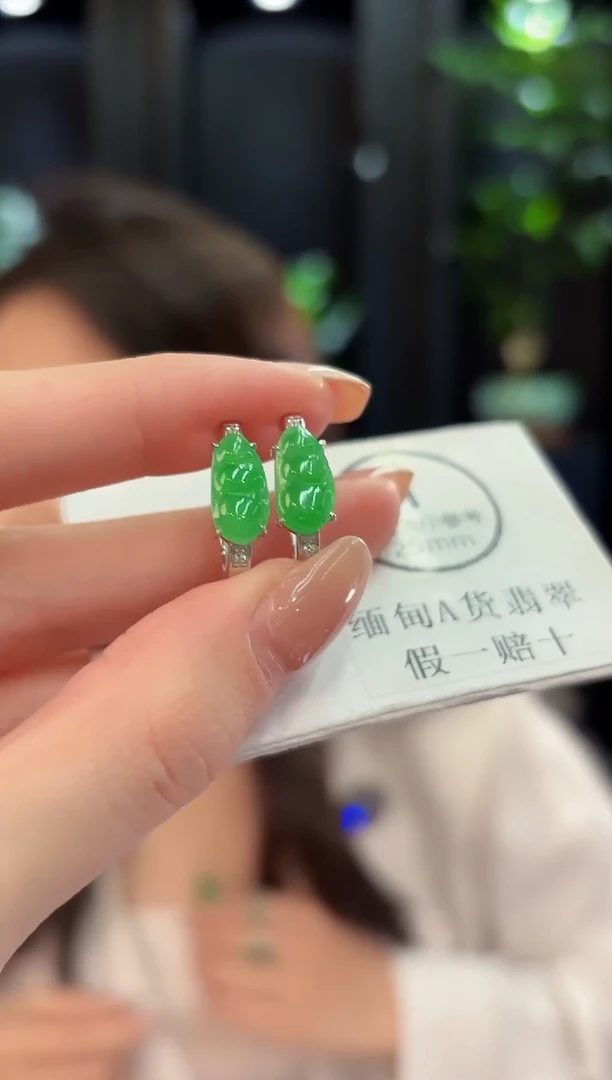 未镶嵌翡翠耳饰缅甸A货/多样性发货/一件