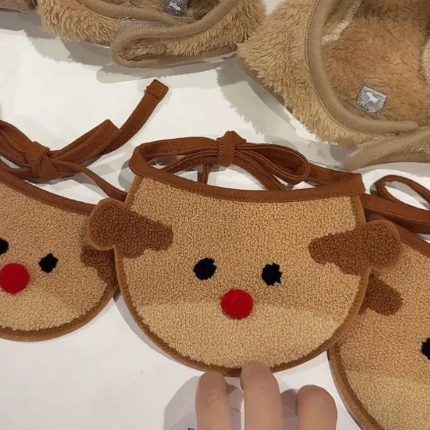 小韩麋鹿宠物帽兜