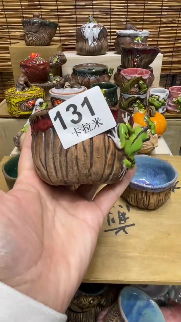 越****y131精美粗陶手工柴烧