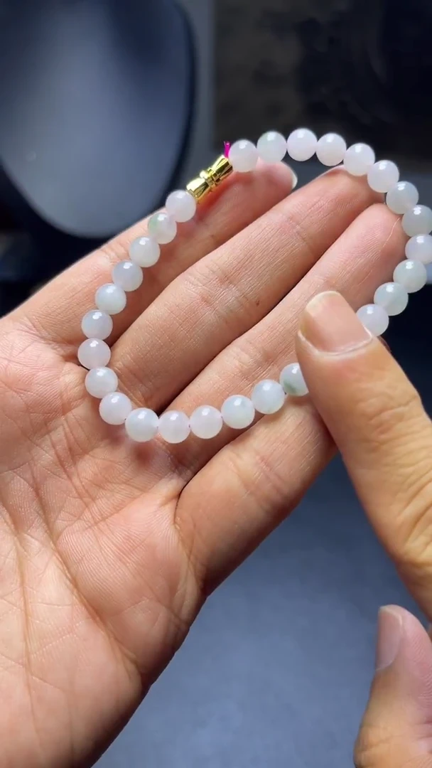 未镶嵌手链翡翠珠串