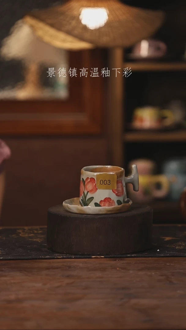 陶瓷景德镇高温釉下手绘陶瓷003