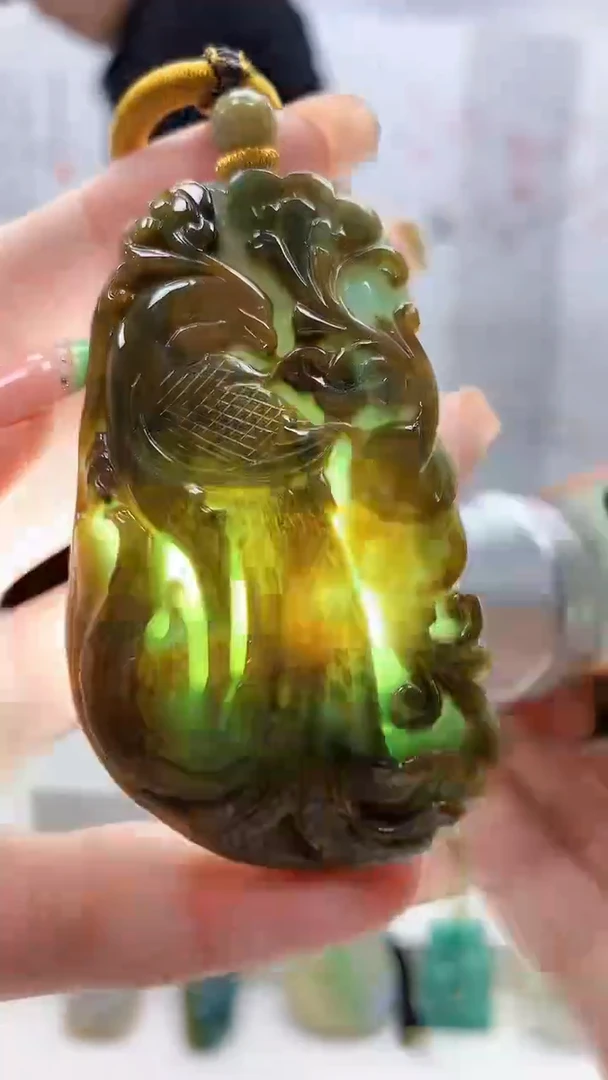 未镶嵌定制翡翠5145ry-毛货挂件66