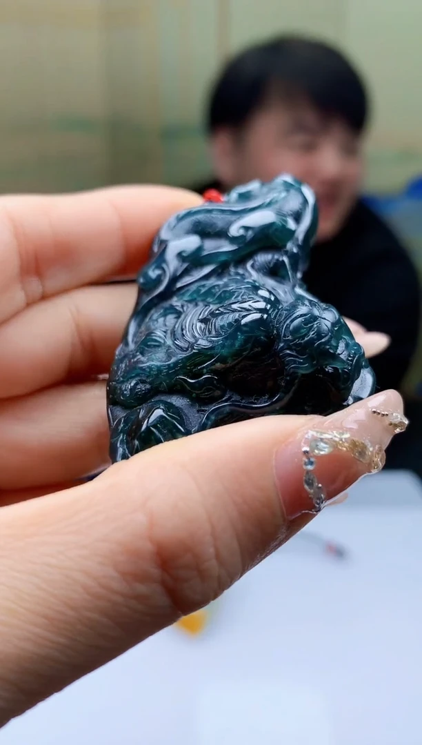 【闪购商品】定制翡翠未镶嵌5060ty-毛货挂件67