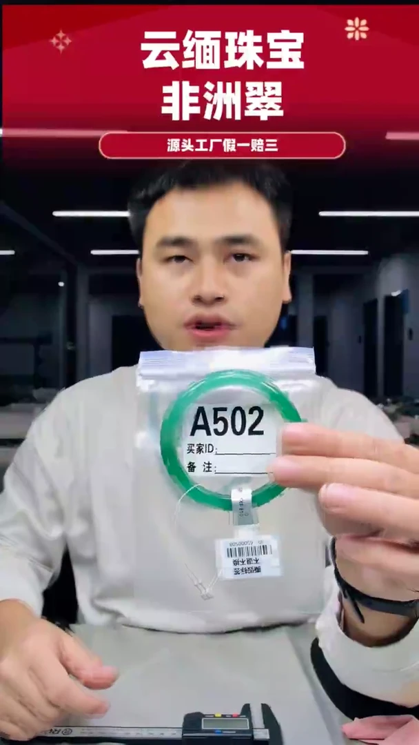 未镶嵌手镯石英质玉（非洲翠）59圈口A502