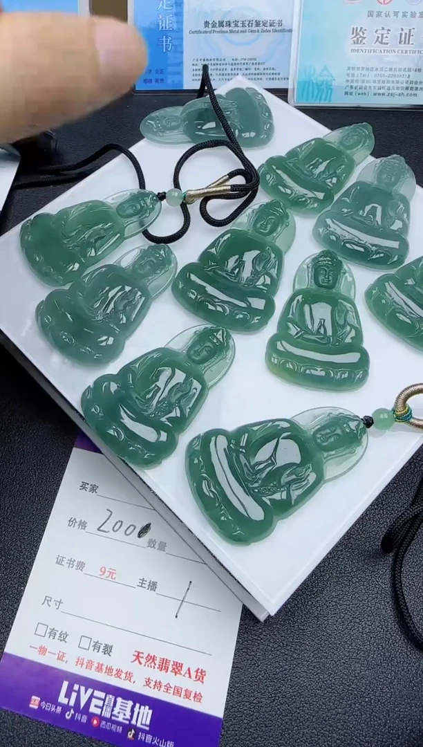 【闪购商品】翡翠未镶嵌颈饰翡翠素衣观音（多样性发其一）