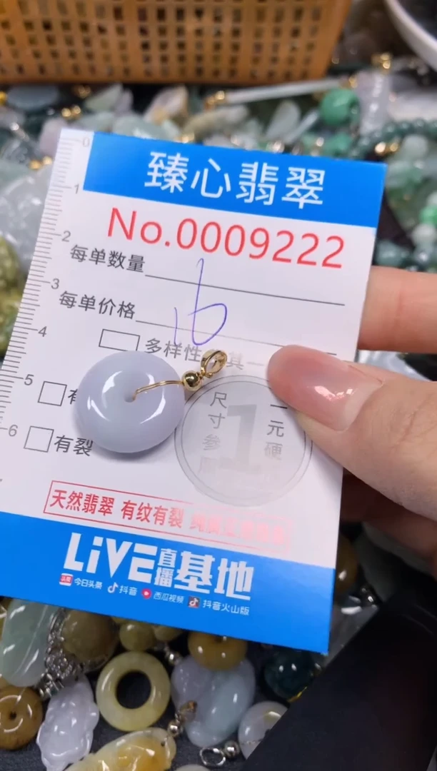 【闪购商品】翡翠颈饰未镶嵌含绳0009222