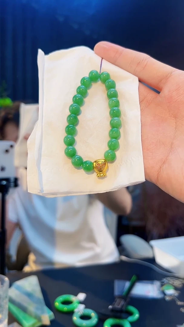 未镶嵌手串翡翠缅料A货/支持复检/一件