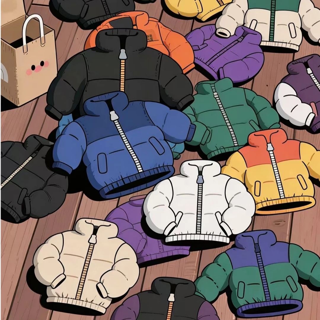 NYYE北北96款短款休闲风V领羽绒冬款情侣厚款保暖外套