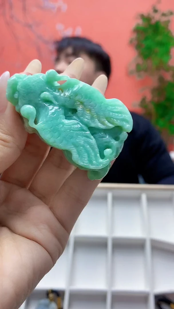未镶嵌定制翡翠5060ty-毛货挂件168赠底座