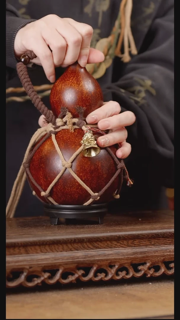 104号精品天然大漆酒葫芦一物一拍~