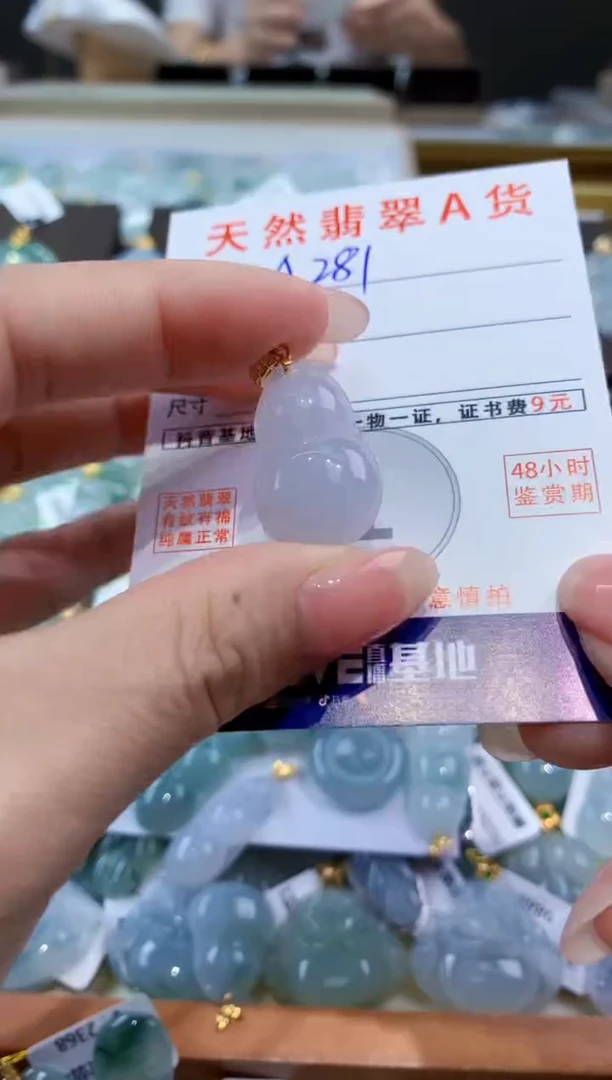 颈饰未镶嵌翡翠天然翡翠A货挂件