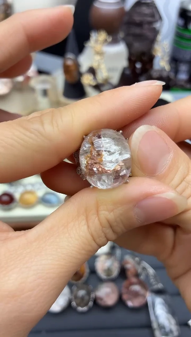 银S925镶嵌珠宝半成品水晶水晶水晶