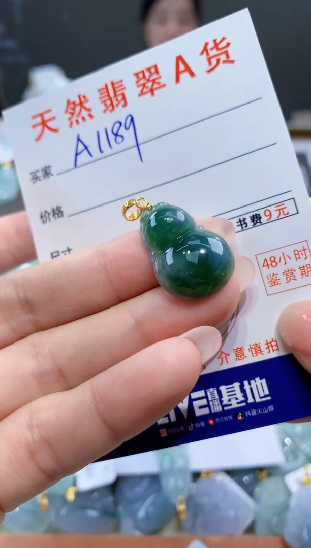 颈饰未镶嵌翡翠天然翡翠A货挂件