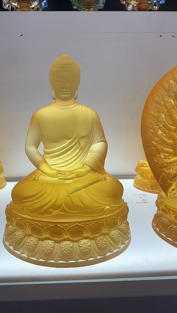 手工艺品琉璃阿弥托佛