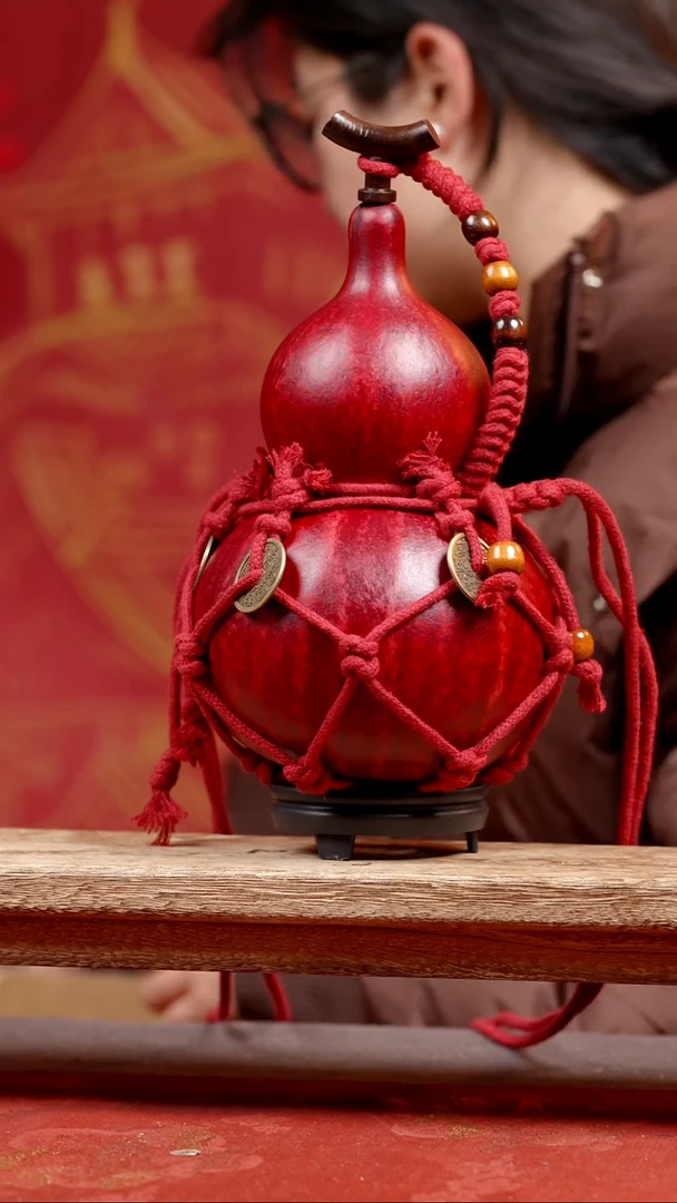 439号纯手工制作天然大漆真葫芦