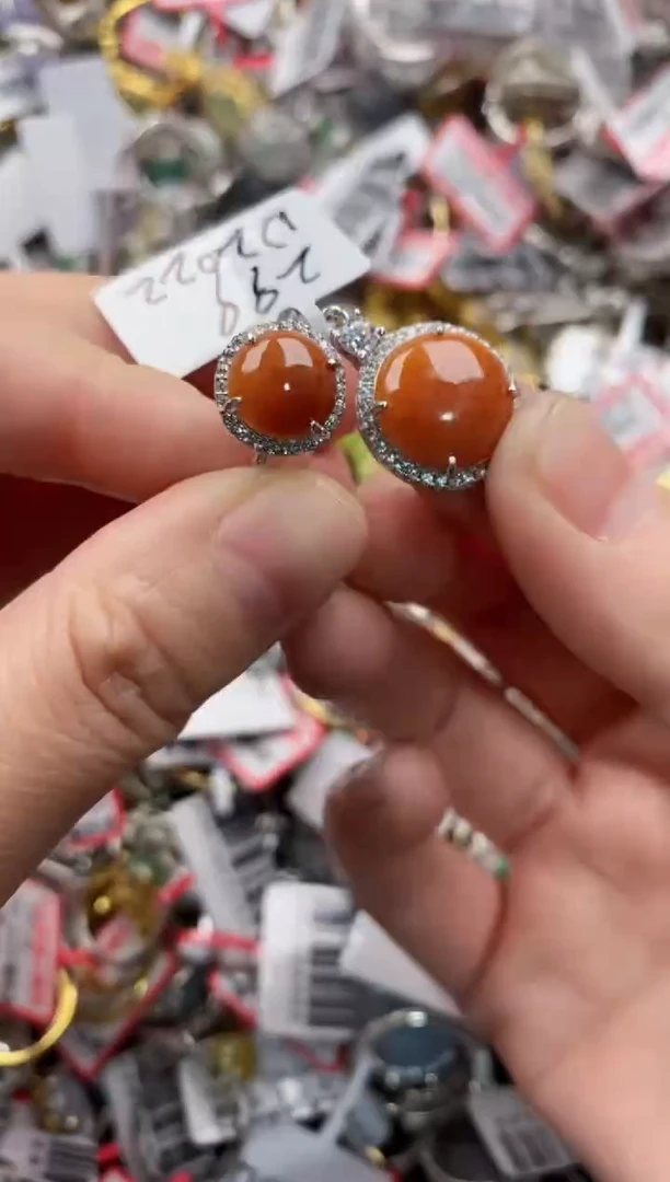 银S925镶嵌戒指翡翠3333----9