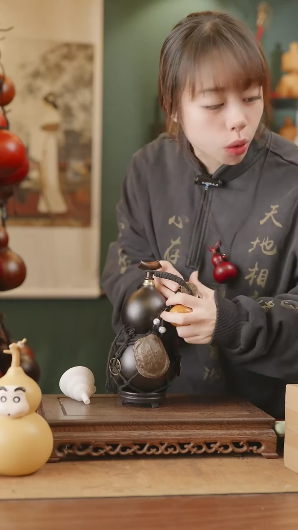 【闪购商品】12号精品天然大漆工艺防渗内胆酒葫芦~