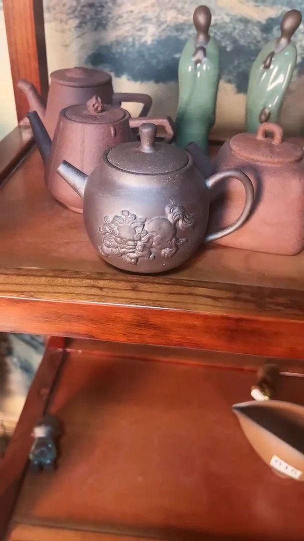 【闪购商品】E06 紫泥麒麟壶全手老岩泥