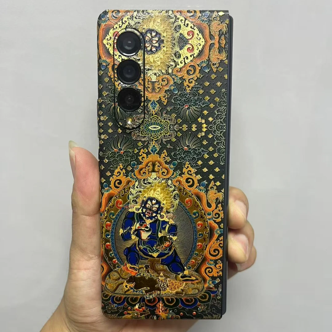 【一套带加热笔】适用于三星W25/24/Fold6/5系列手机全包膜唐卡款