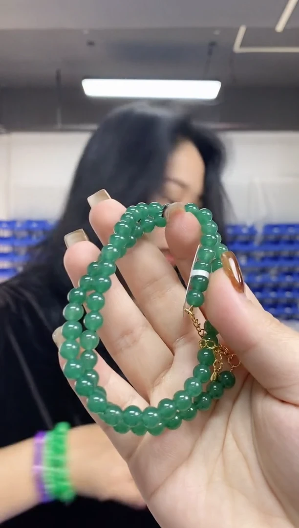 【闪购商品】翡翠项链未镶嵌多样性发其一颜色微差