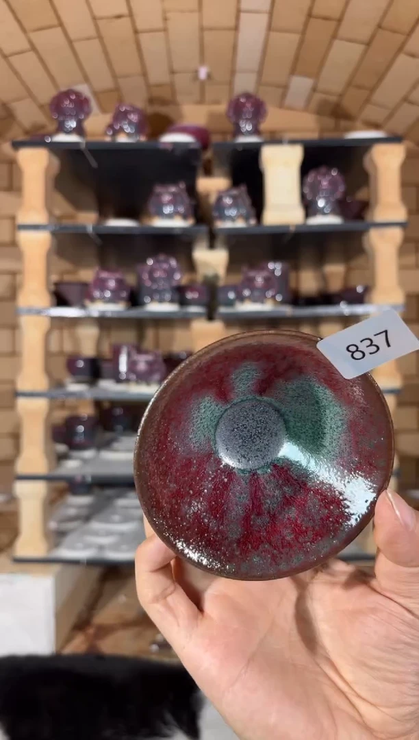 摆件精品窑变钧瓷茶器