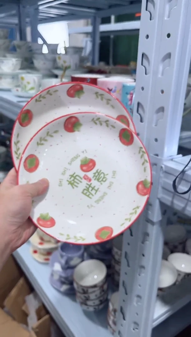 瓷片日用陶瓷（简装）盘子2个