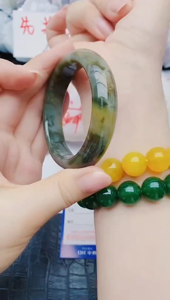 未镶嵌手镯石英质玉y221+56-57
