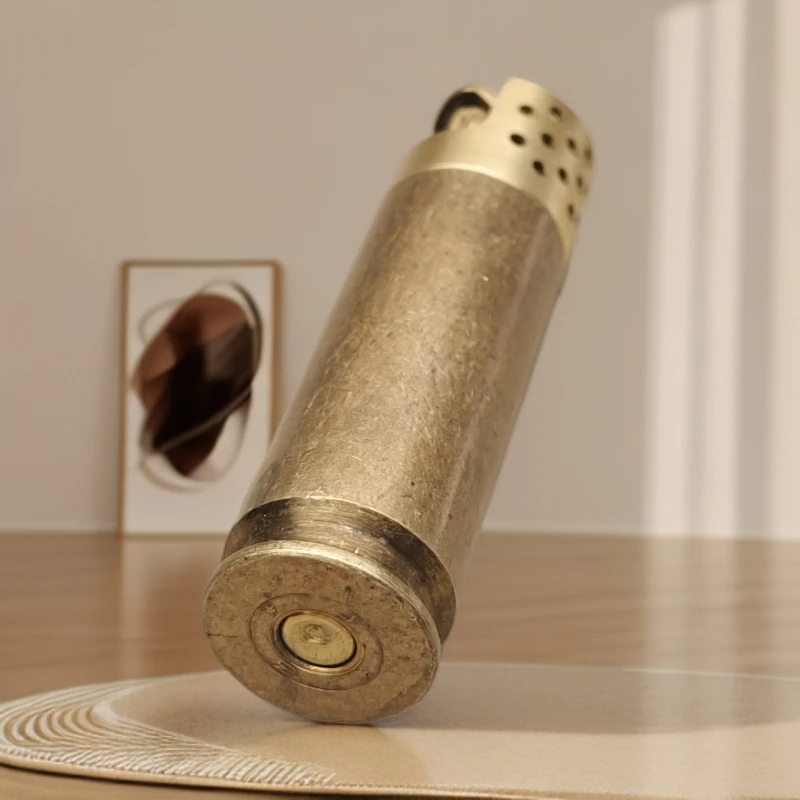 大号14.5铜壳手工翻盖老式打火机家用纯手工点火创意打火机