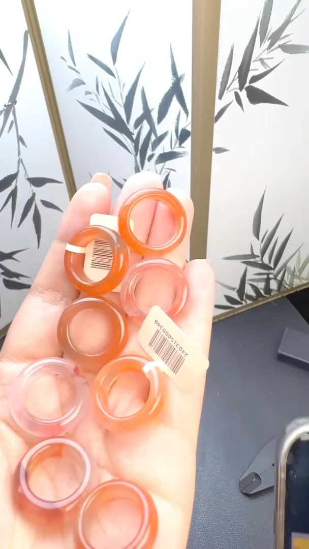 南红玛瑙未镶嵌戒圈JJD0524006多样性发一/不挑圈口