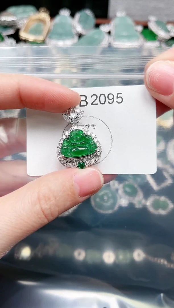 【闪购商品】翡翠颈饰未镶嵌赠皮绳2095