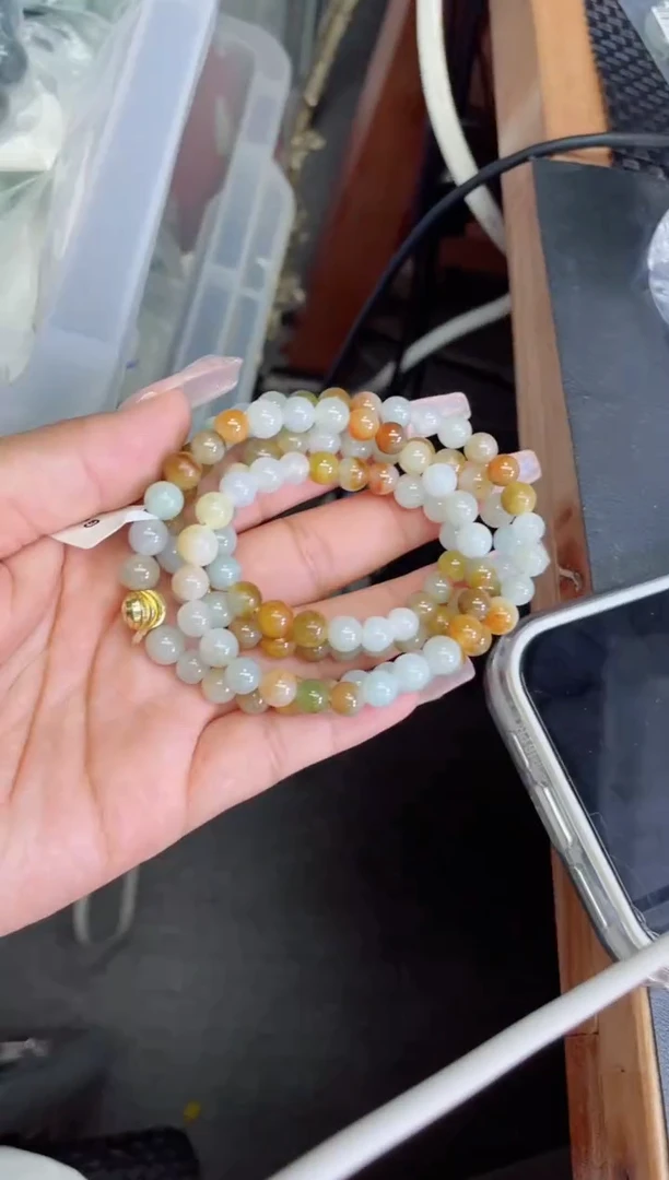 未镶嵌定制翡翠珠串