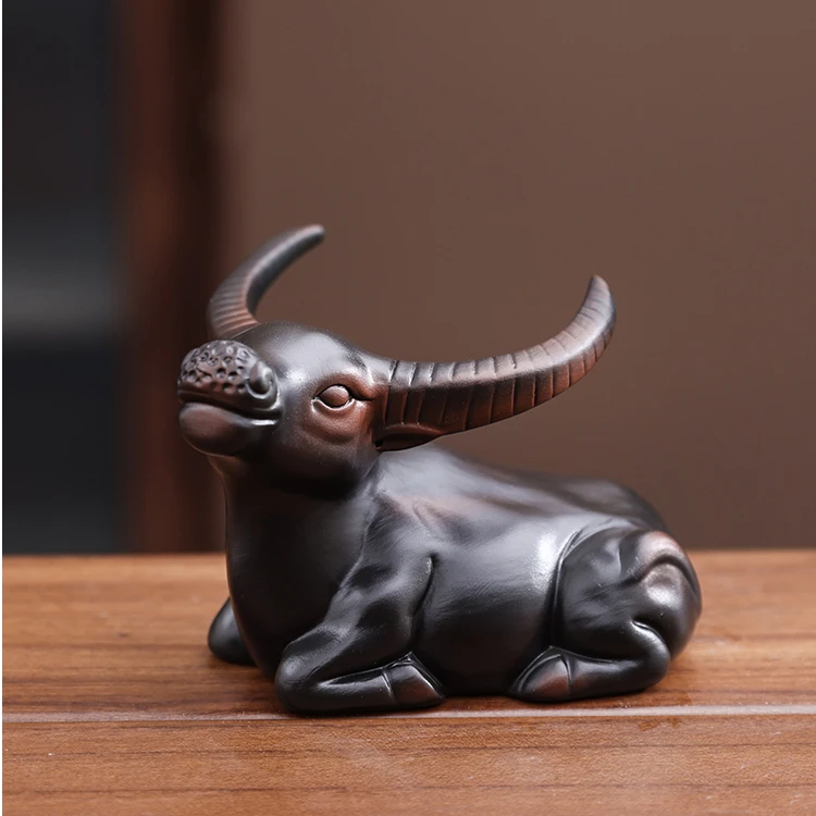 紫陶茶漏牛茶宠陶瓷孔茶滤网家用泡茶过滤器创意茶宠功夫茶具配件