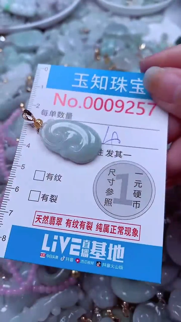 吊坠(不含链)未镶嵌翡翠9257