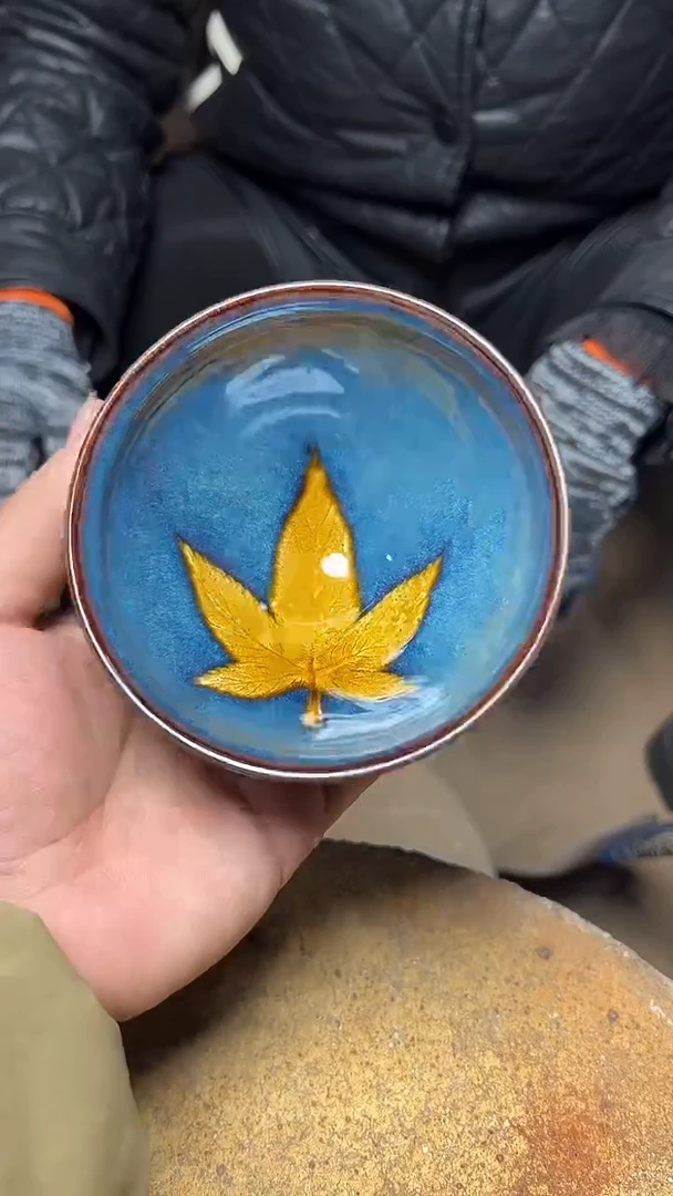 【闪购商品】茶盏名家余小红暨培旺建盏（带证书礼盒）22