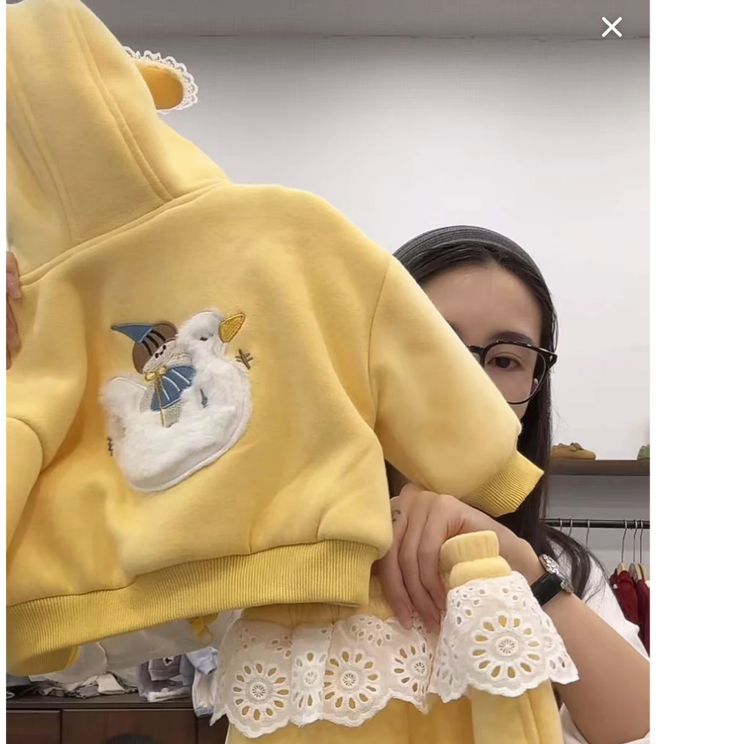 One朵～奶黄包奶呼呼卫衣套装