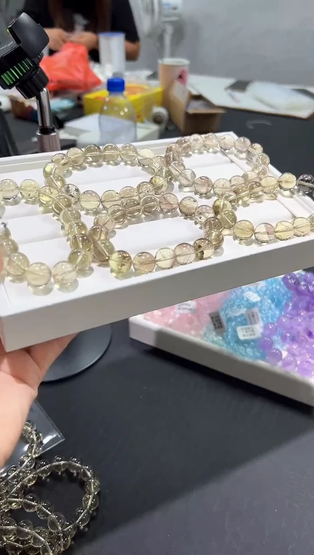 水晶手链未镶嵌58i多样性发其一【1条】默认微瑕13mm