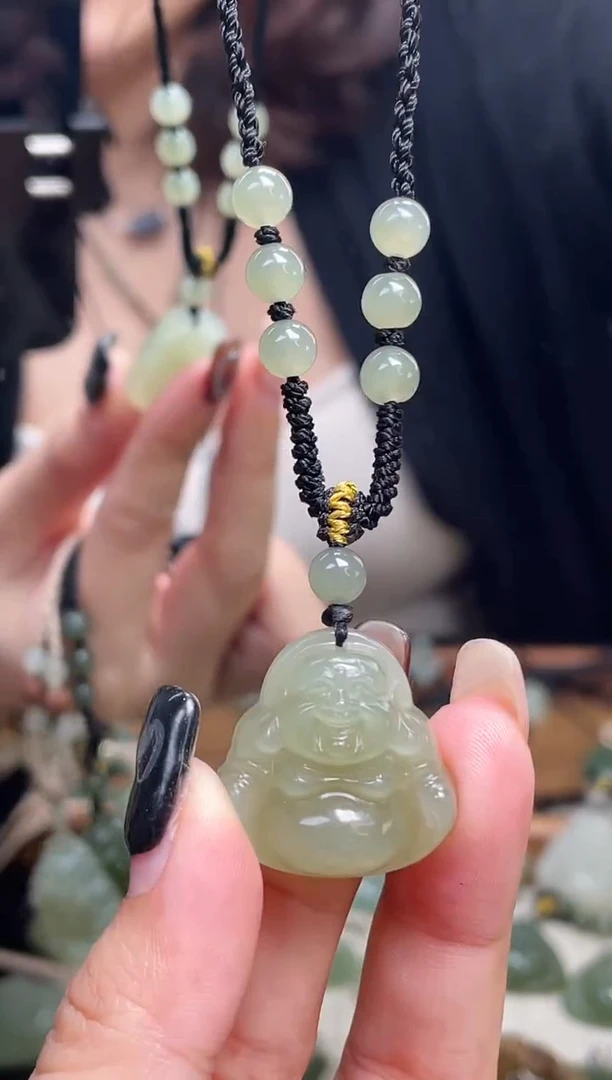 颈饰未镶嵌和田玉25中间色