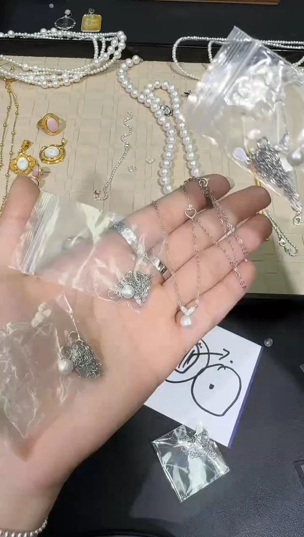 【闪购商品】淡水珍珠项链银S925镶嵌X0209-77-23多样性一件