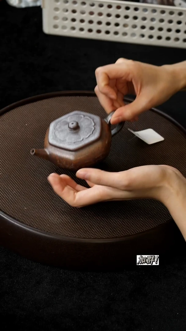 茶壶紫砂ZJ418556柴烧六方扁晨150c