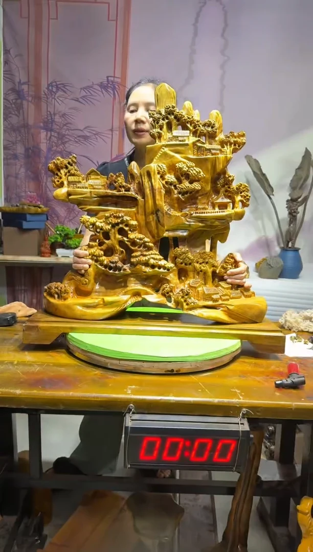 金丝楠奥*曼金丝楠木枯木摆件