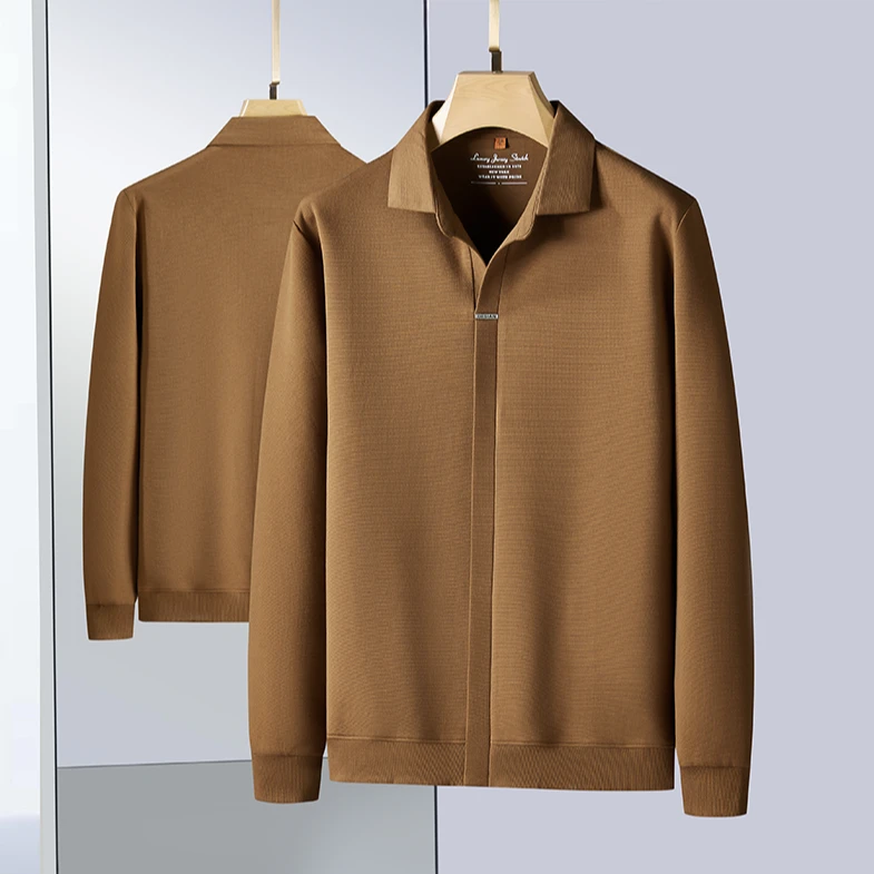 恩密比韦秋季大码长袖翻领卫衣男潮流打底衫时尚休闲卫衣潮流男装