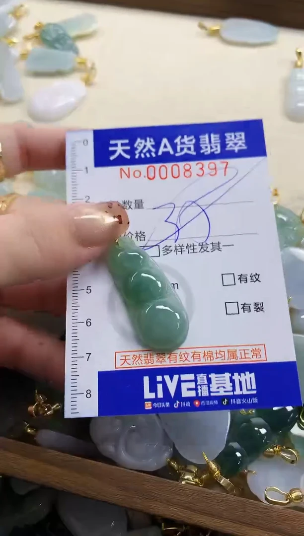 颈饰未镶嵌翡翠天然A货翡翠
