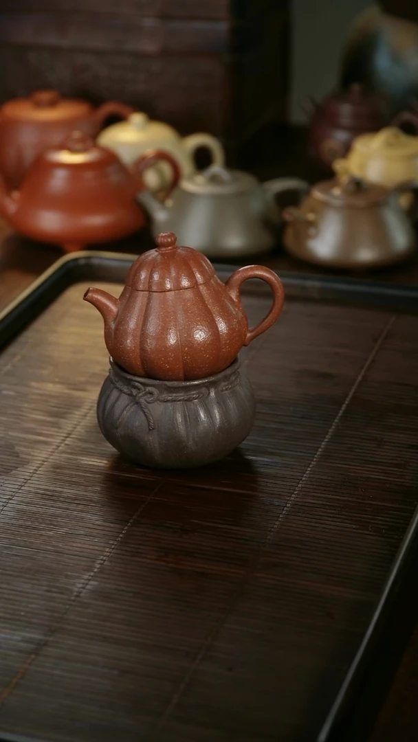茶壶紫砂100cc颈纹文旦胡