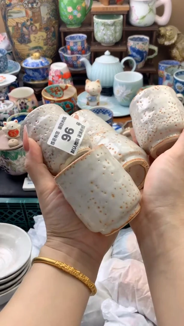 瓷片小*蛋96号九姑娘工艺品瓷器5只