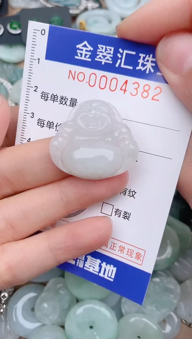 翡翠未镶嵌颈饰4382