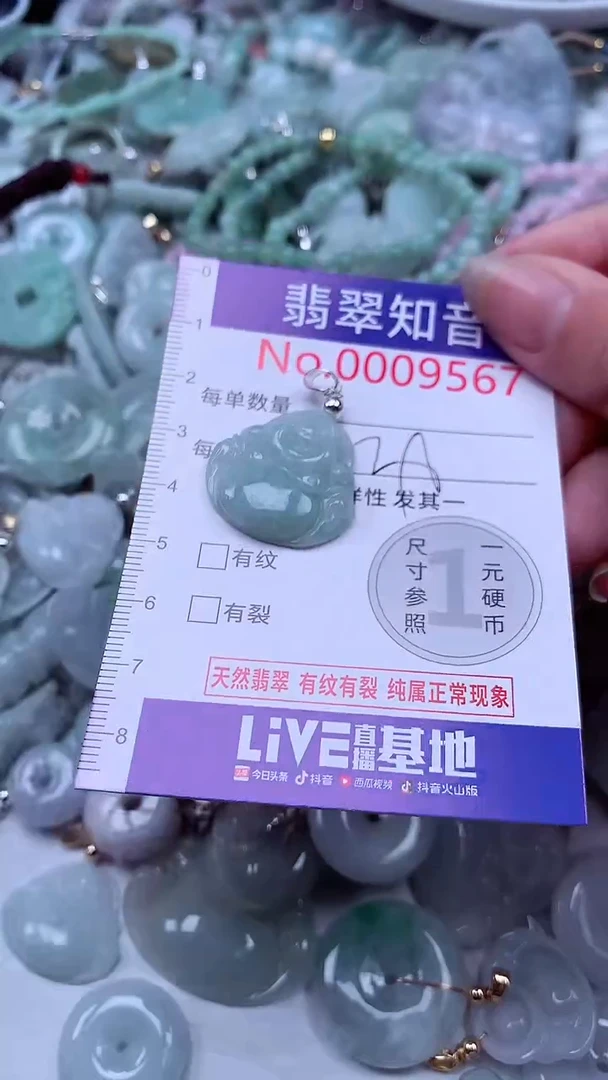 翡翠未镶嵌吊坠(不含链)9567
