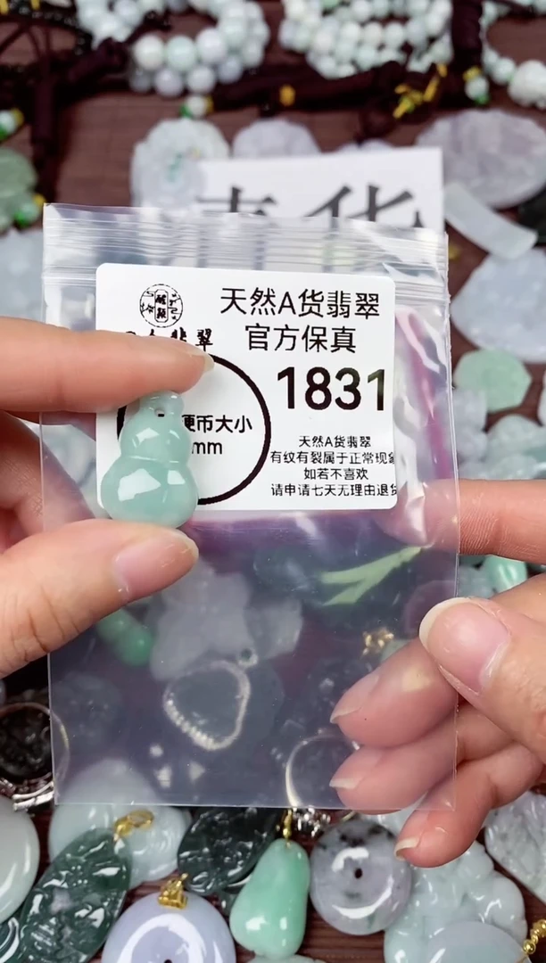【闪购商品】翡翠颈饰未镶嵌天然A货翡翠1831