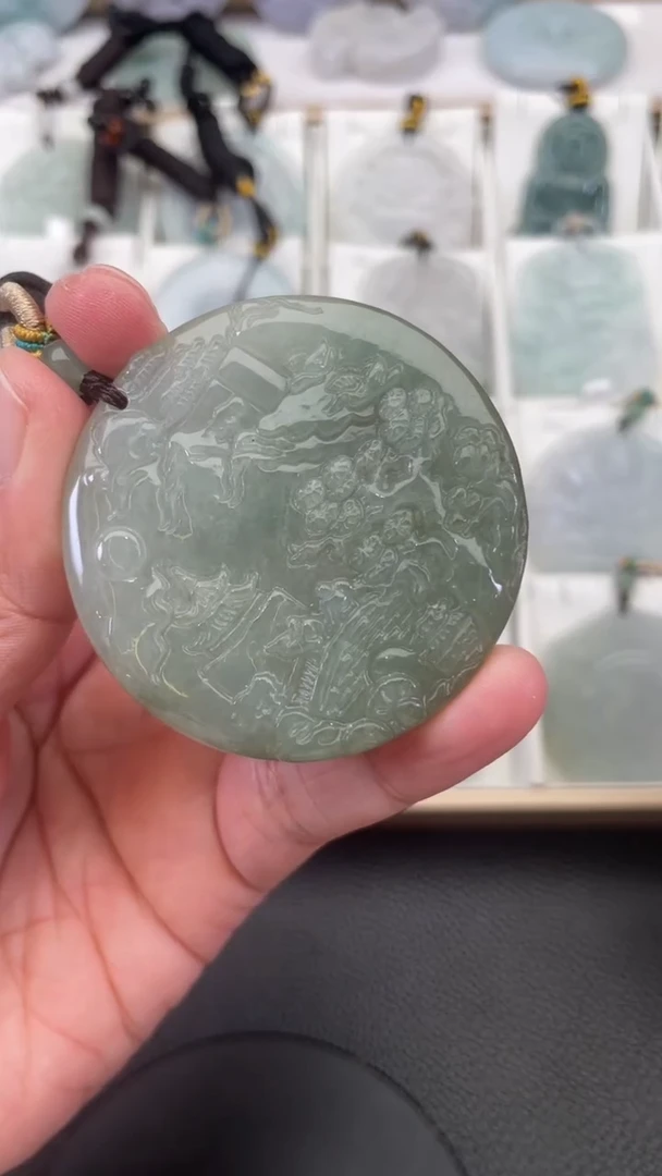 颈饰未镶嵌翡翠天然缅甸翡翠A货419