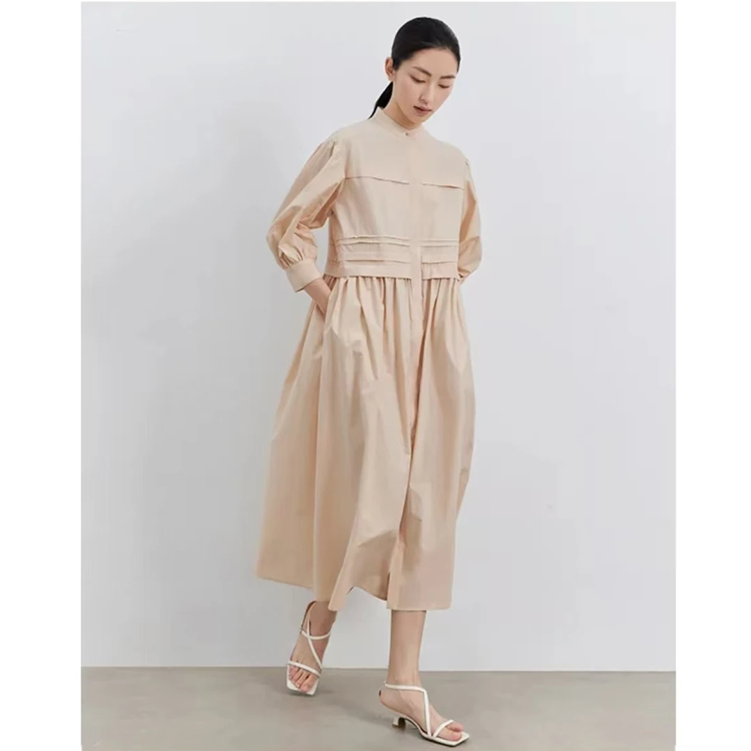 317早春衬衫裙款连衣裙