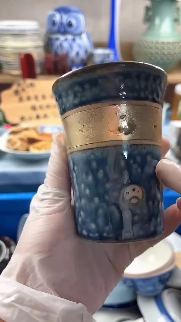 瓷片桃**酱英歌瓷器满19.9包邮